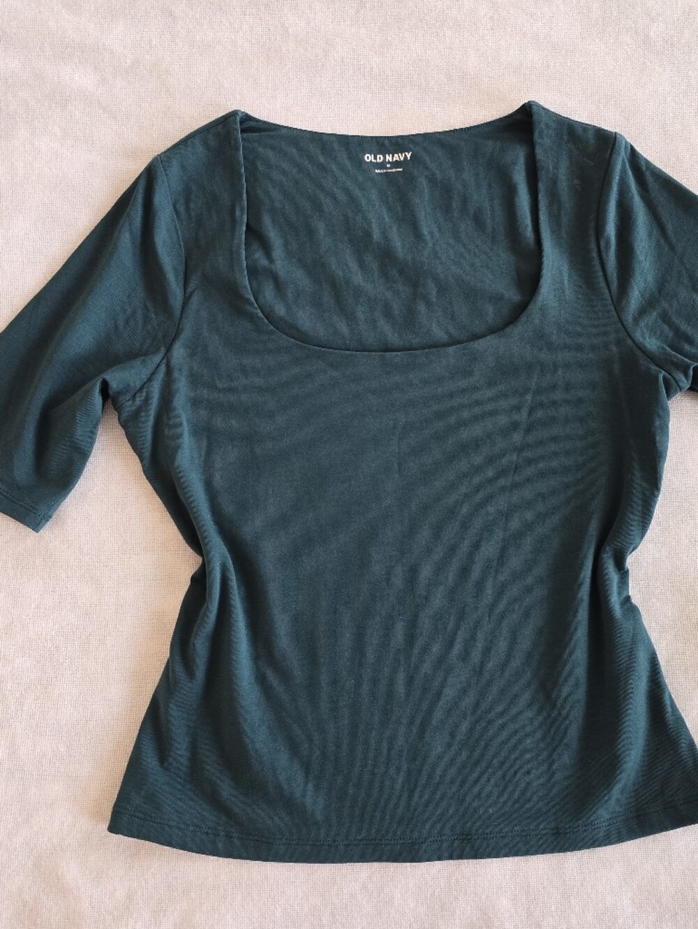 Old Navy Double Layer Scoop Neck Tee in Deep Teal